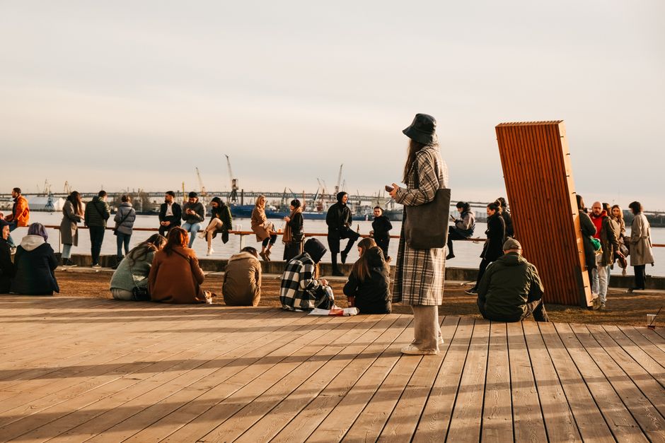 Harbor Dinner near a public trail — travel · Couples Travel