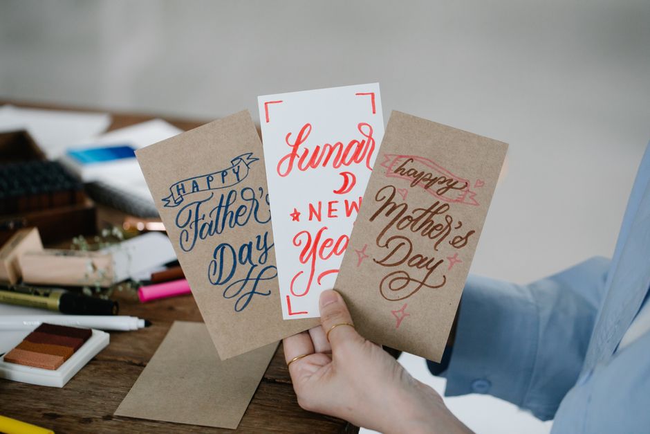 Accordion Card with a simple stencil — diy-creativity · Paper Crafts