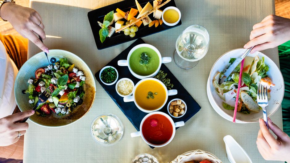 Soup-and-Bread Table for bar brunch hosting — food · Food & Hosting