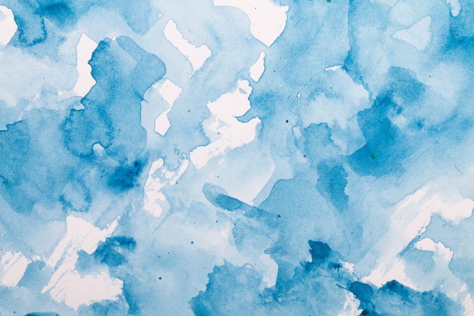 Watercolor Sky Wash — palette knife landscape with a stitched detail — diy-creativity · Art & Painting