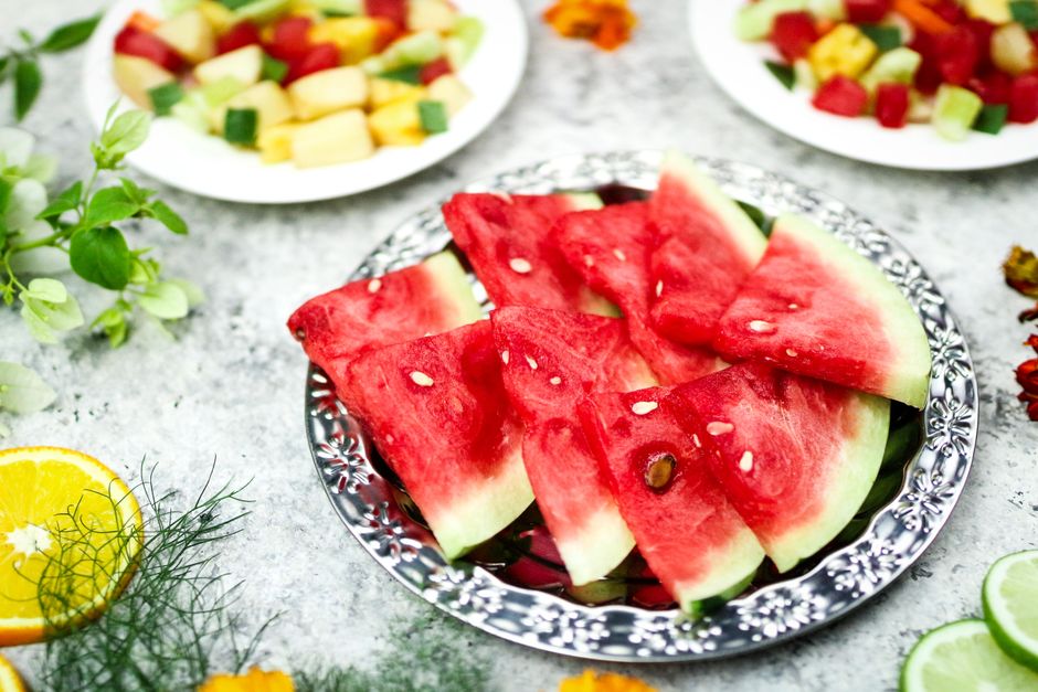 Water-And-Fruit Setup after a long commute after a long commute — wellness · Morning Routines