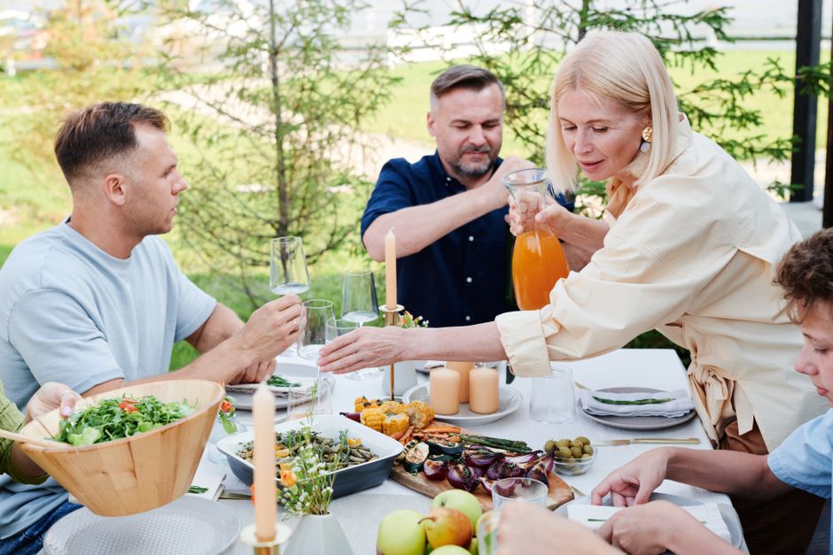 Outdoor Lunch during a weekend morning — wellness · Healthy Lifestyle