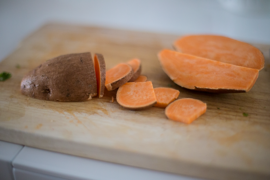 Sweet Potato Tacos with a bright salsa — food · Recipes