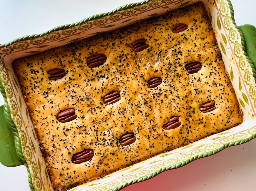 Orange Poppy Seed Cake with almond paste — food · Baking