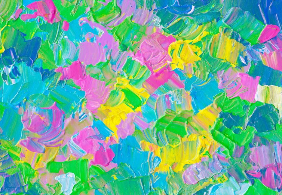 Acrylic Abstract Blocks with a layered-paper effect — diy-creativity · Art & Painting