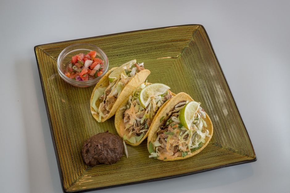 Salsa Verde Tacos for a family-style table — food · Dinner Ideas