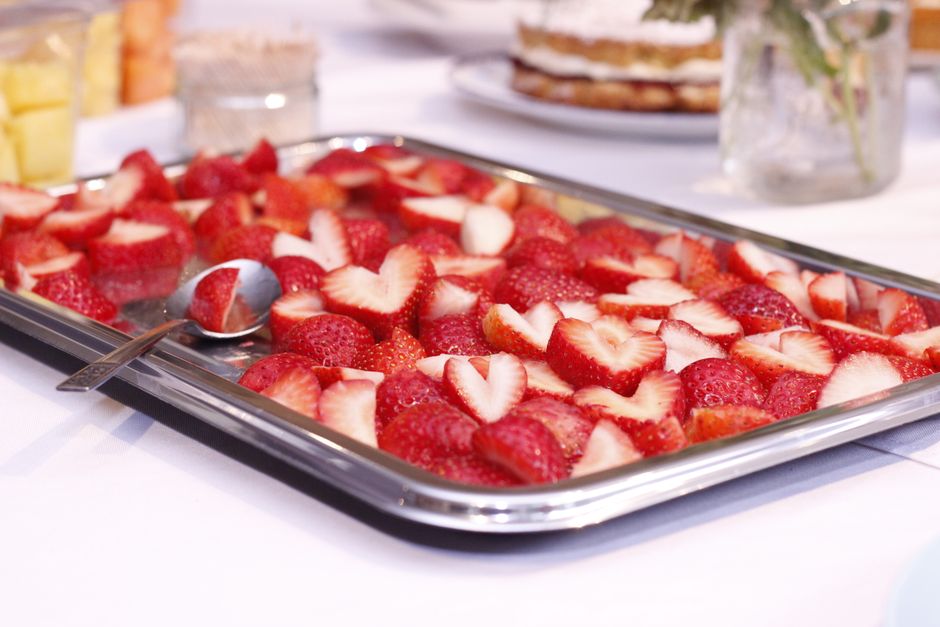 Fresh Fruit Dessert Table for buffet style serving — food · Food & Hosting