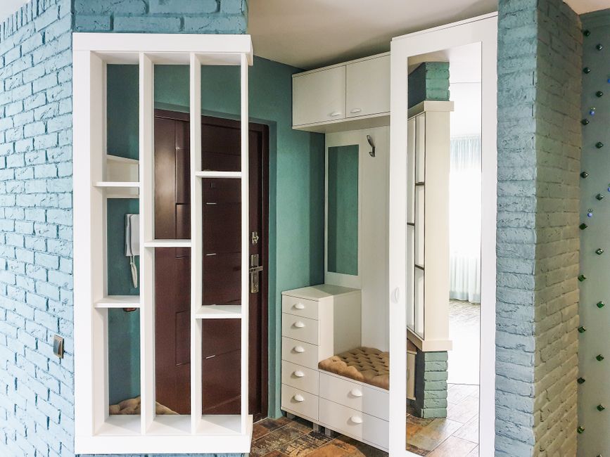 Compact Foyer with a space-saving arrangement — home · Interior Design