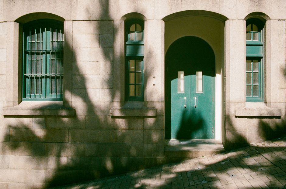 Quiet Corner Photograph — doorway geometry learning with a hand-painted finish — diy-creativity · Photography
