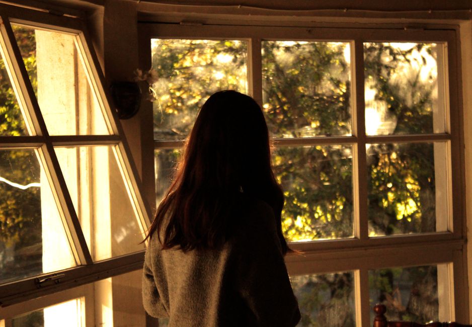 Window-Gazing Pause after a late night after a late night — wellness · Relaxation