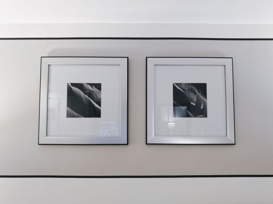 Picture Ledge with one oversized artwork — home · Home Decor