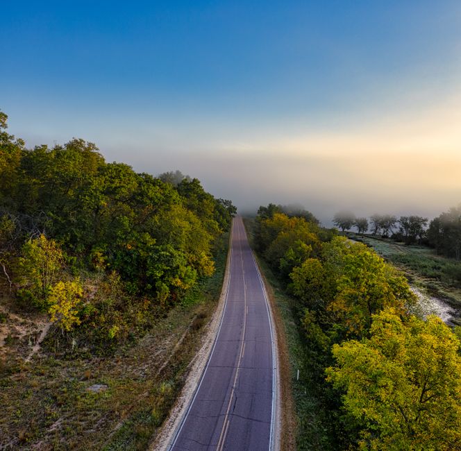 Scenic Byway with a short nature break — travel · Road Trips